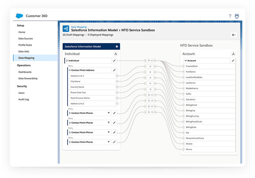 Salesforce Customer 360 in action