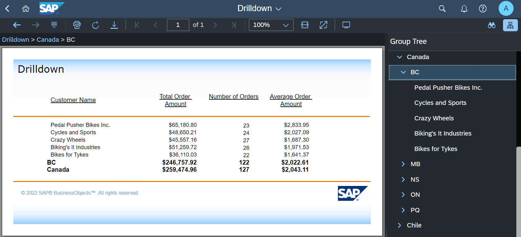 SAP Crystal Reports in action
