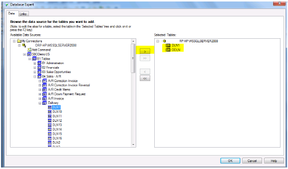 Picture of SAP Crystal Server tools.