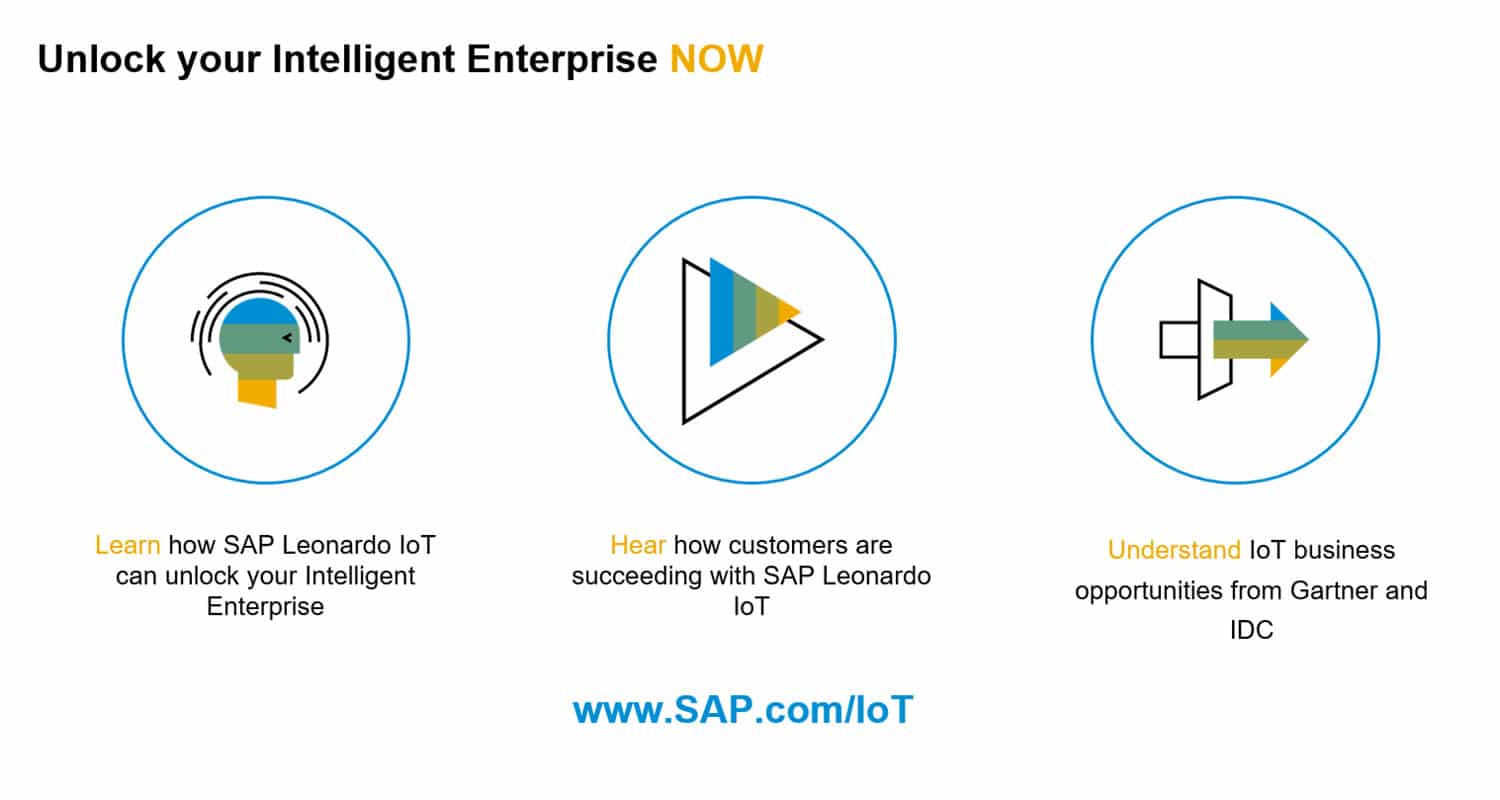 Screen shot of SAP Leonardo IoT software.