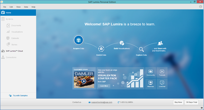 SAP Lumira in action