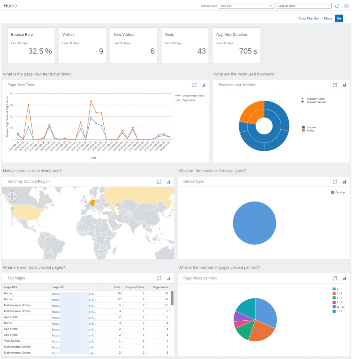Picture of SAP Web Analytics tools.