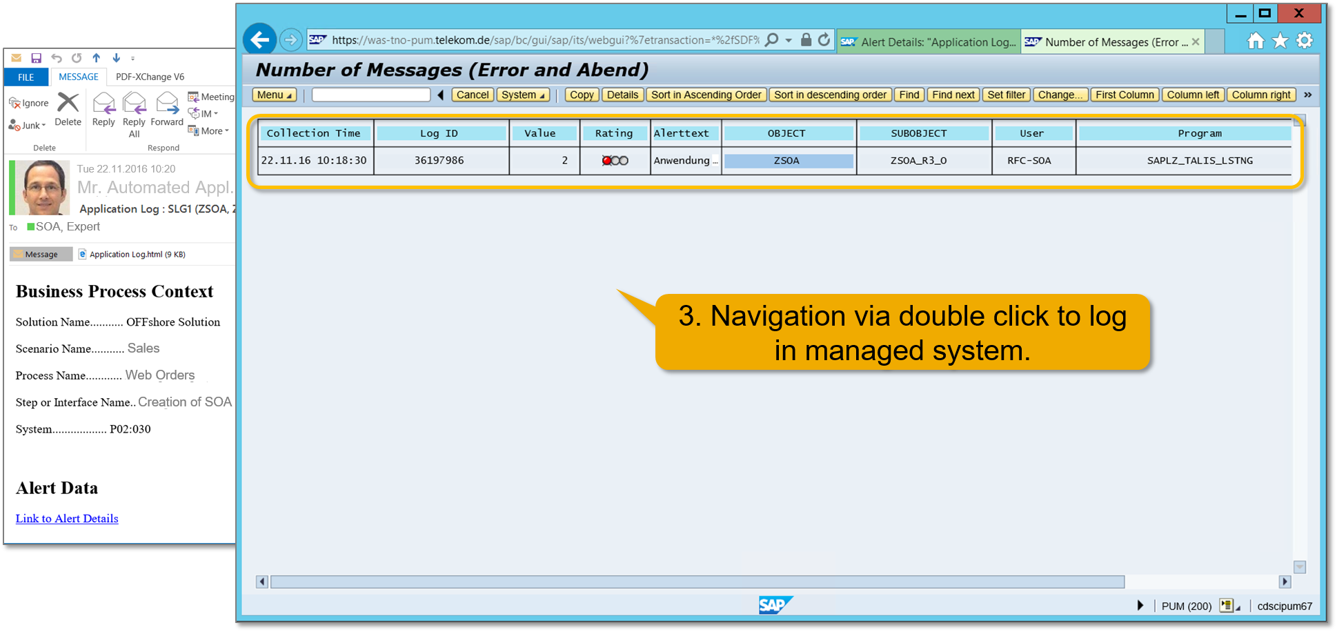 Screen shot of Bpmon Analytics software.