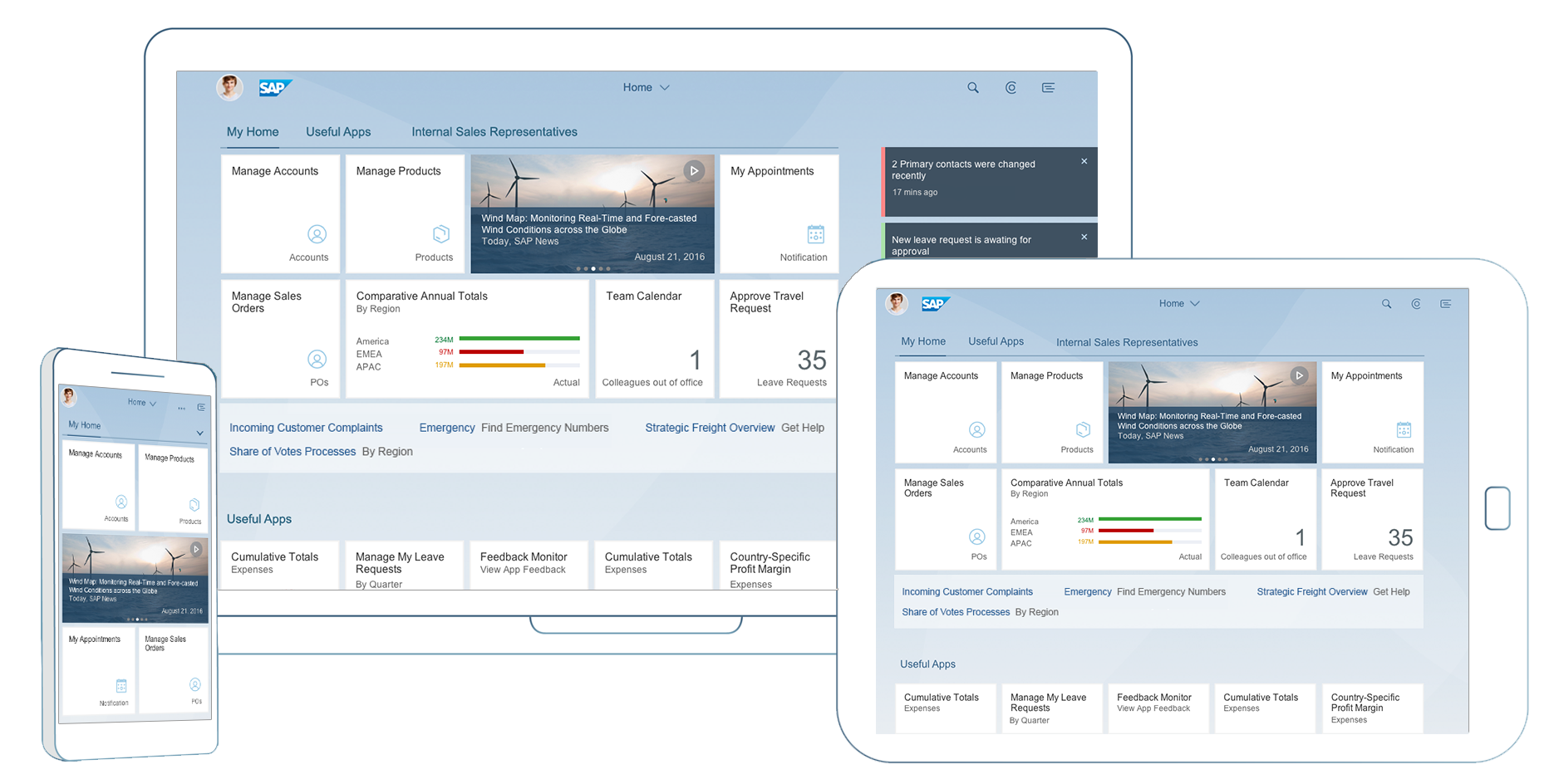 Picture of Fiori Launchpad tools.