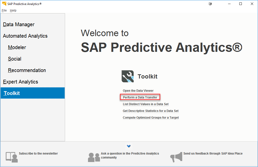 Picture of SAP BusinessObjects Predictive Analytics tools.