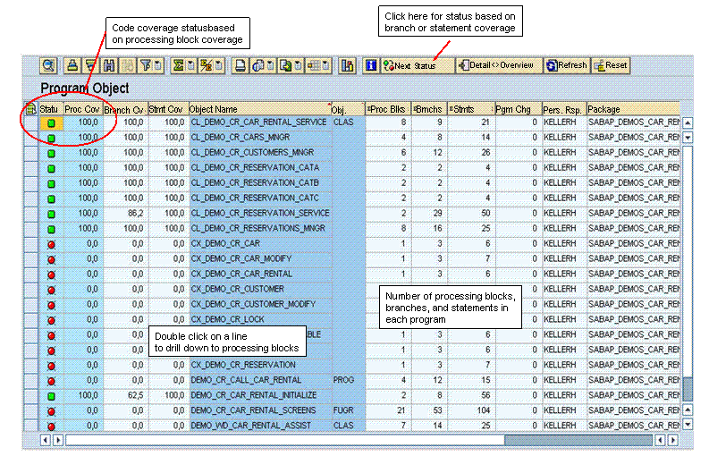 Screen shot of SAP Insurance Analyzer software.