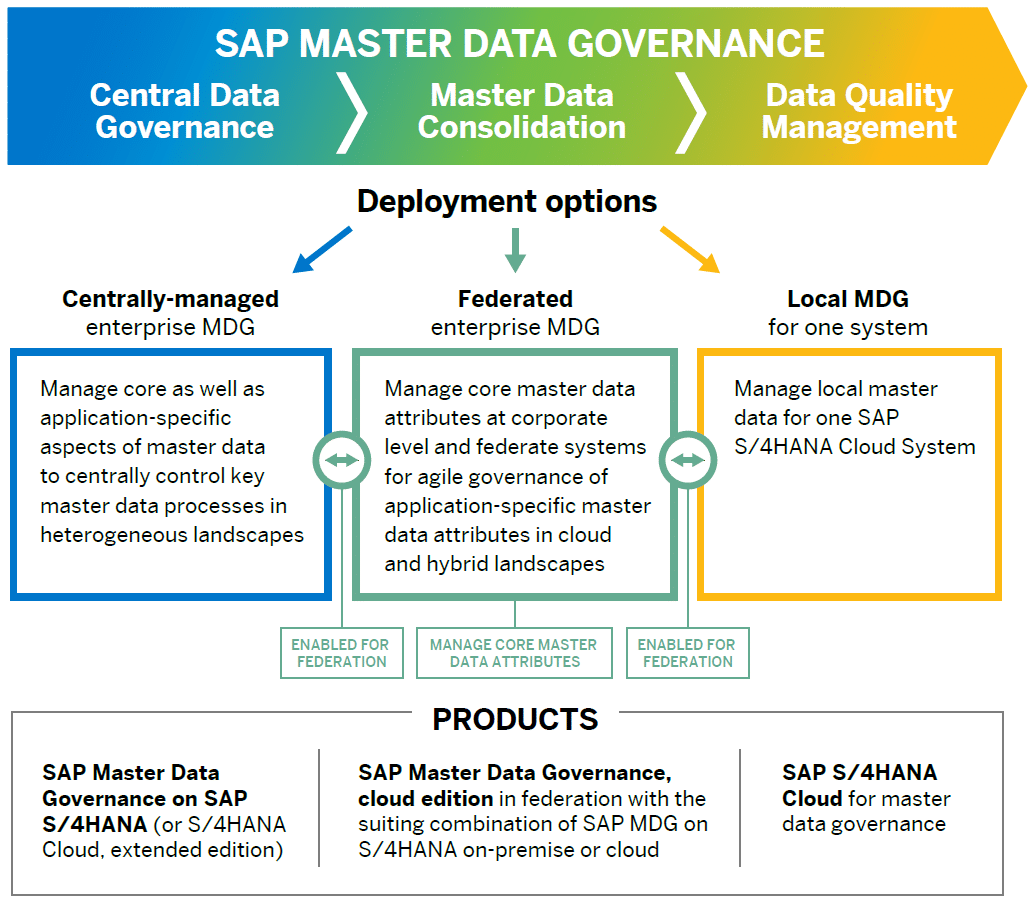 Picture of SAP Master Data Management tools.