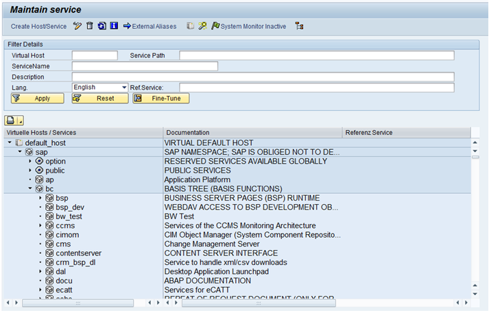 Picture of SAP BW tools.