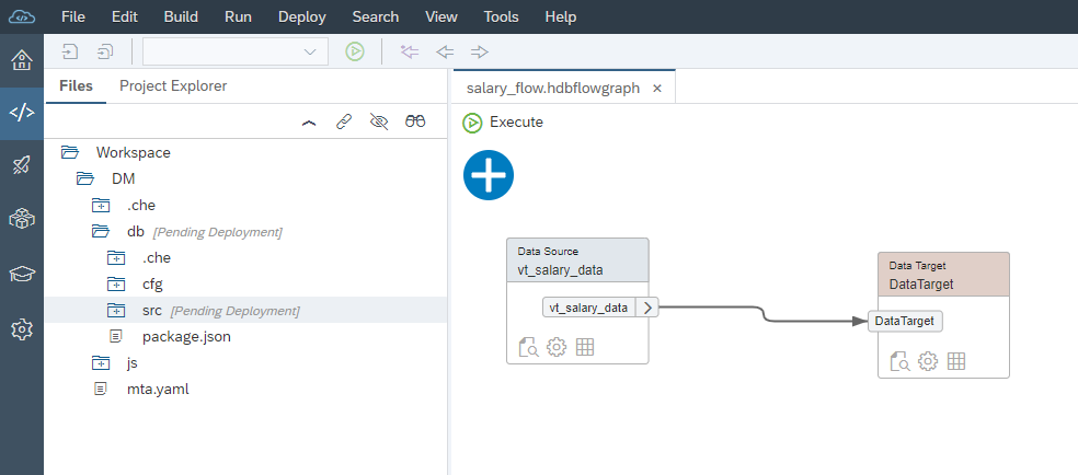Screen shot of SAP HANA Smart Data Integration software.