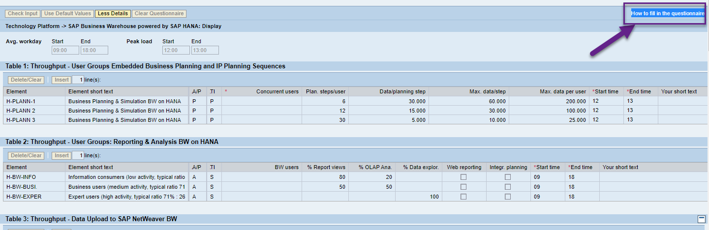 Screen shot of SAP Netweaver BW software.
