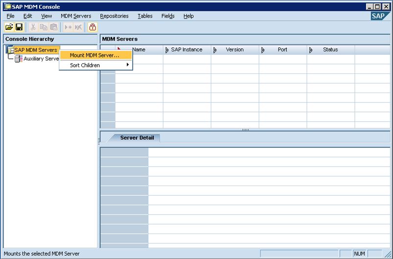 Picture of SAP NetWeaver MDM tools.