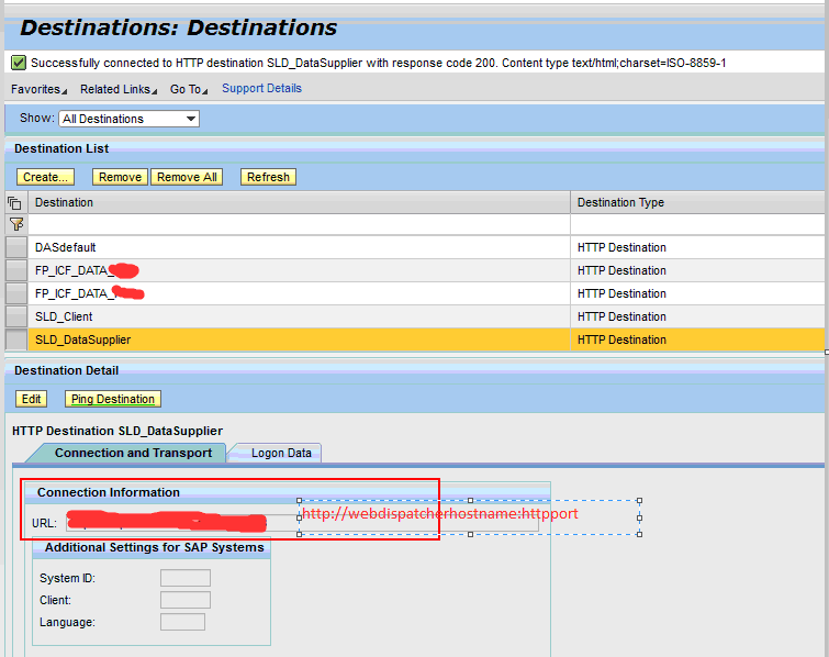 Screen shot of SAP Netweaver Pi software.