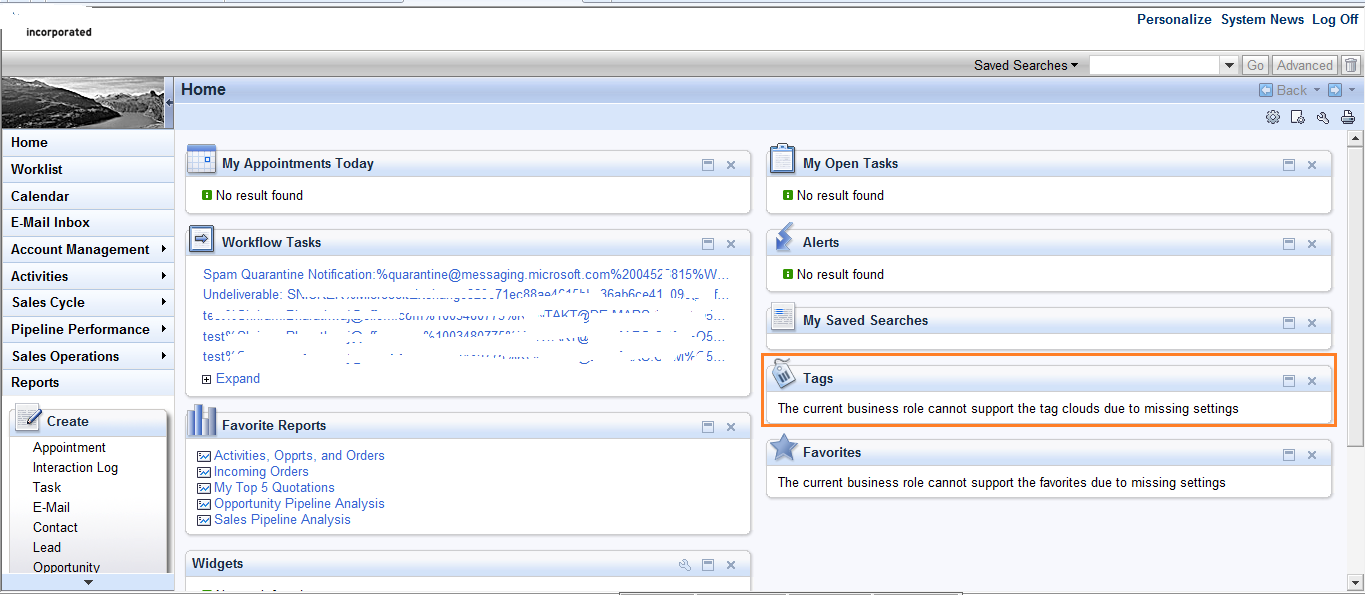 Picture of SAP CRM tools.