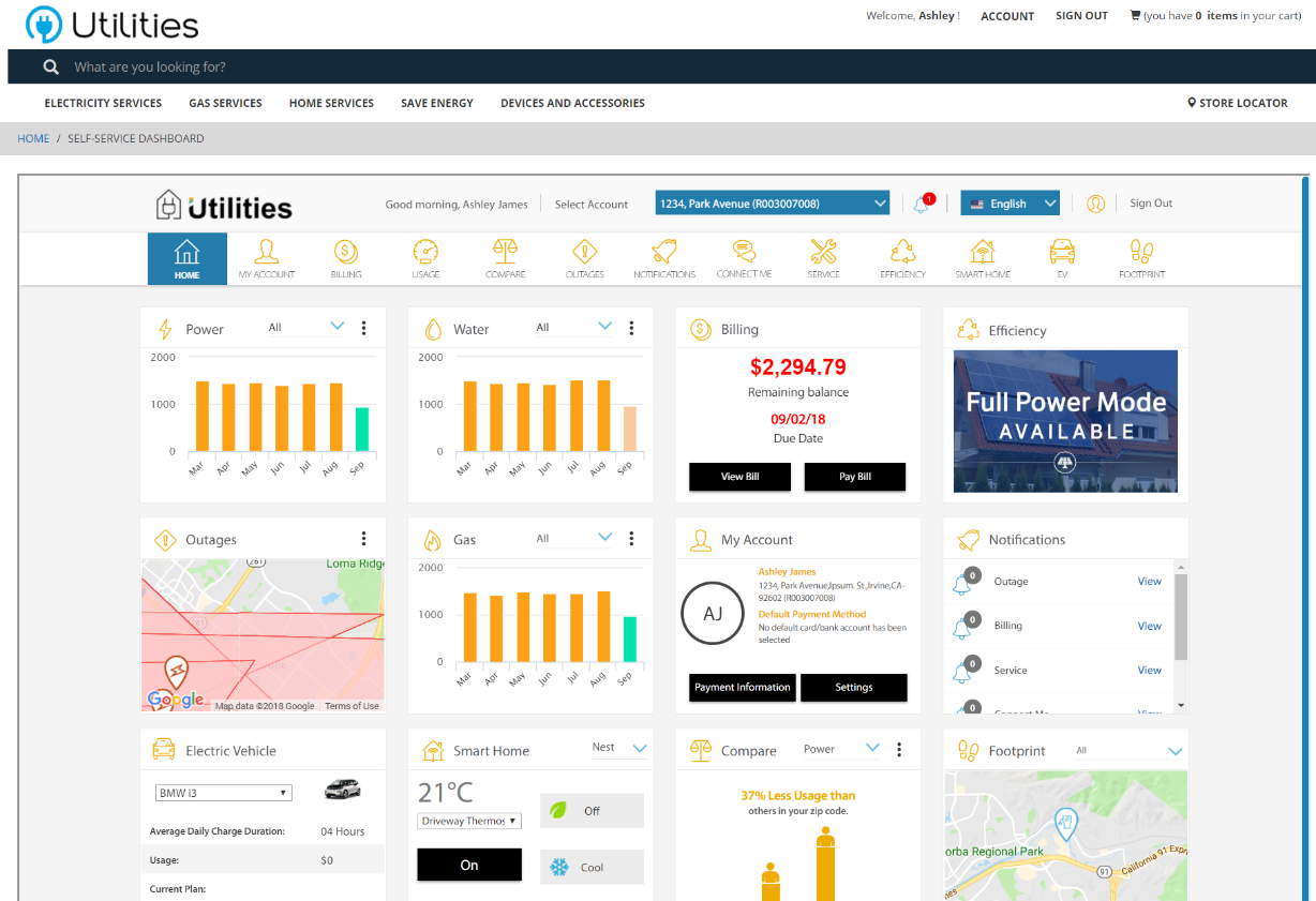 Screen shot of SAP Customer Experience software.