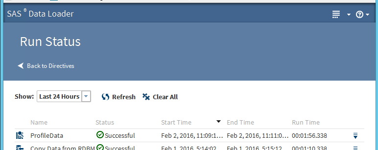 SAS Data Loader in action
