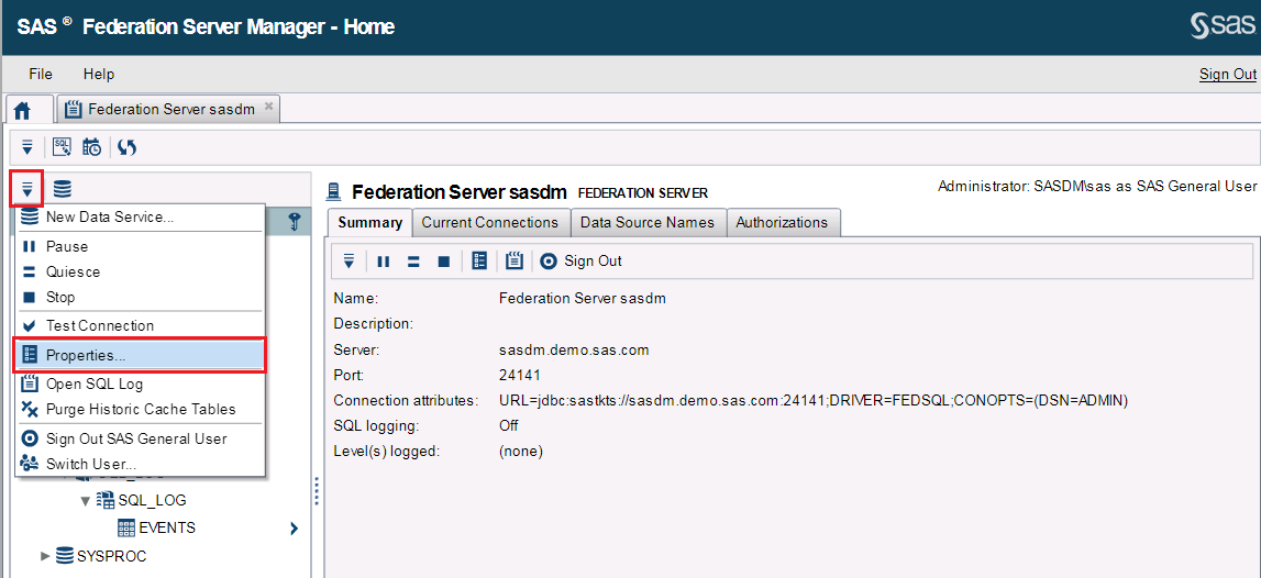 SAS Federation Server in action