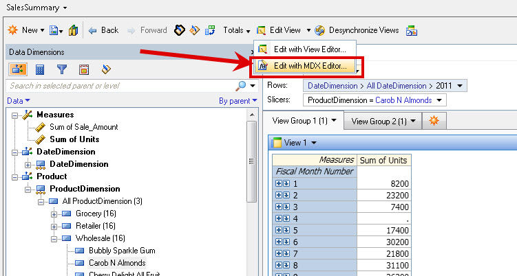 SAS OLAP Server in action