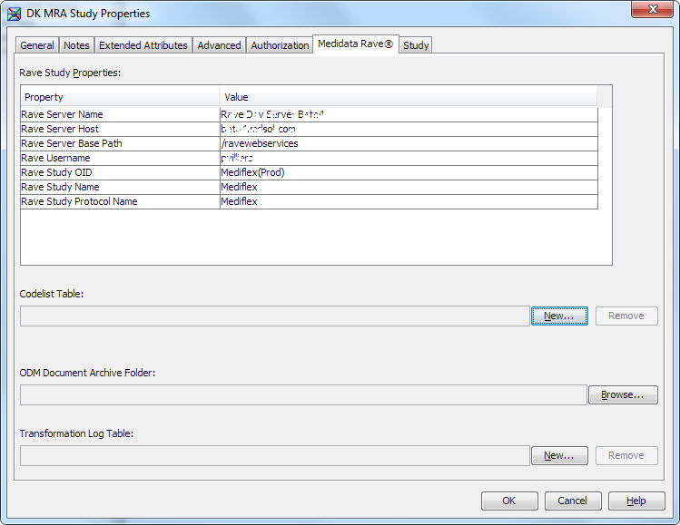 Screen shot of SAS Clinical Data Integration software.