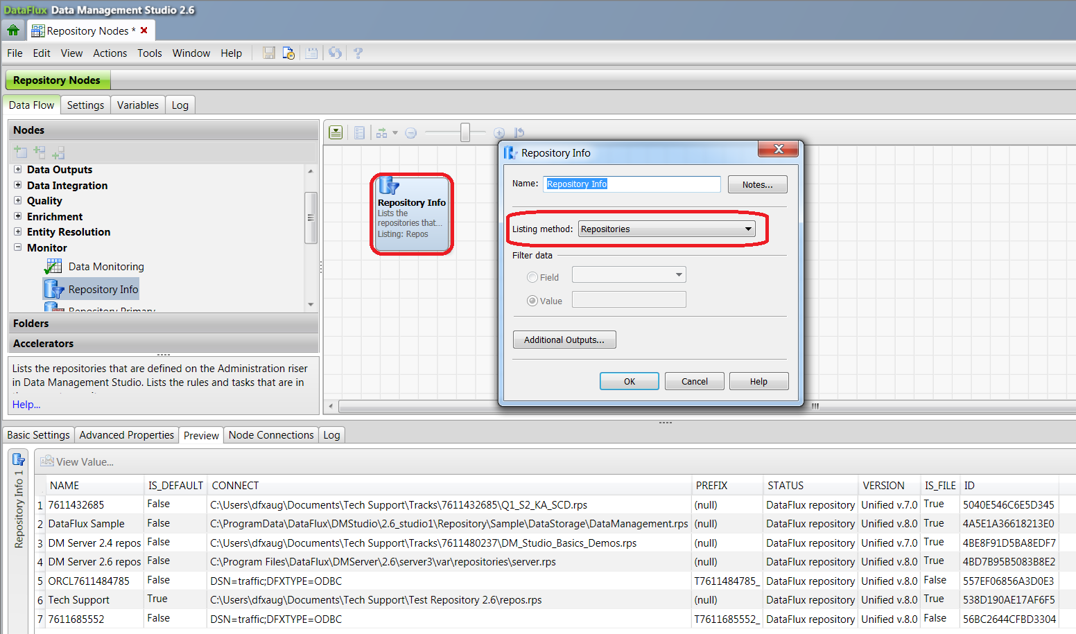SAS Data Management Studio in action
