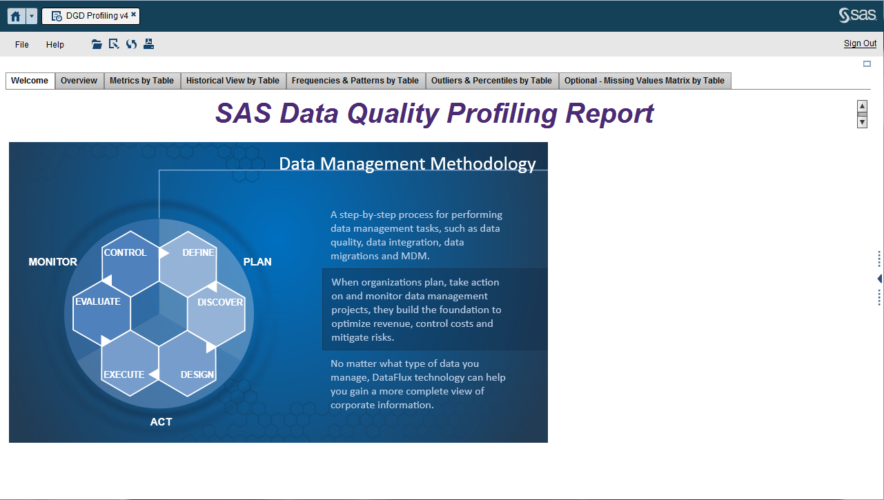 SAS Data Quality Server in action