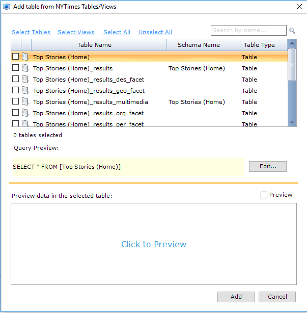 Picture of Elasticube Manager tools.