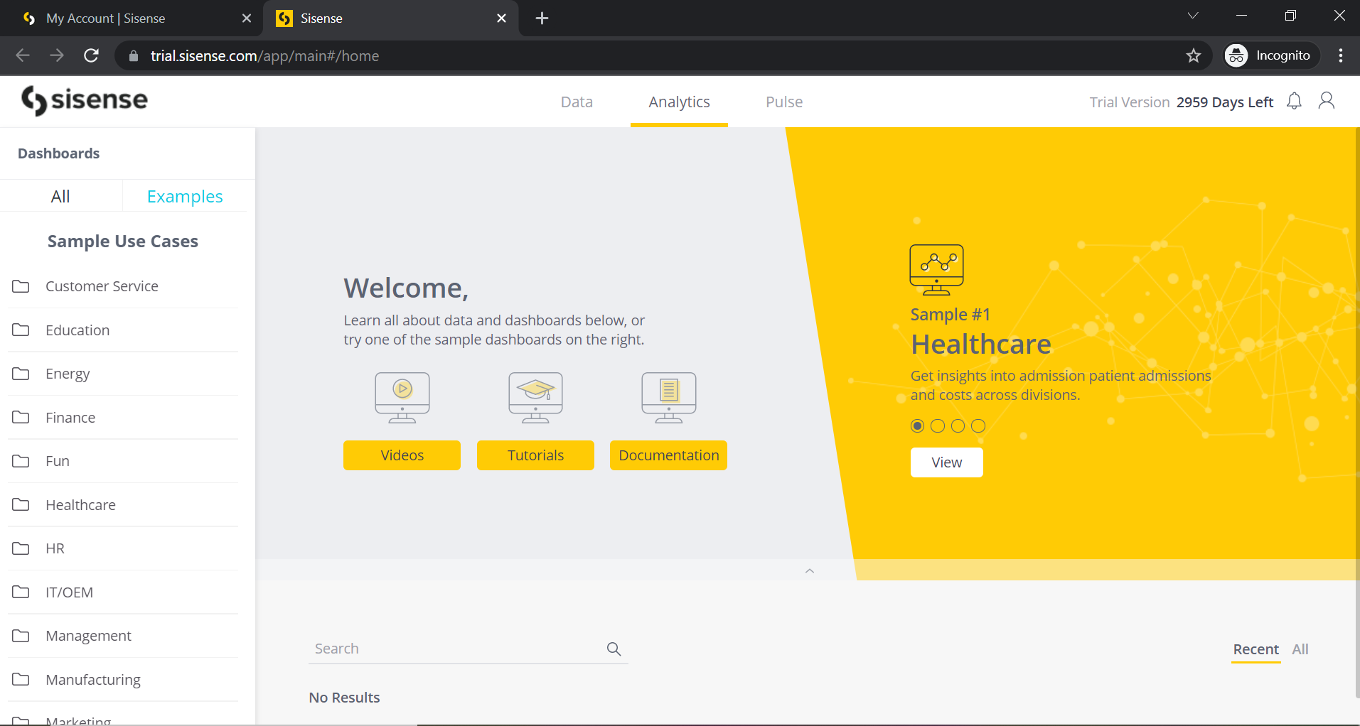 Sisense Self-Service in action
