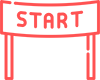 Icon of a start banner