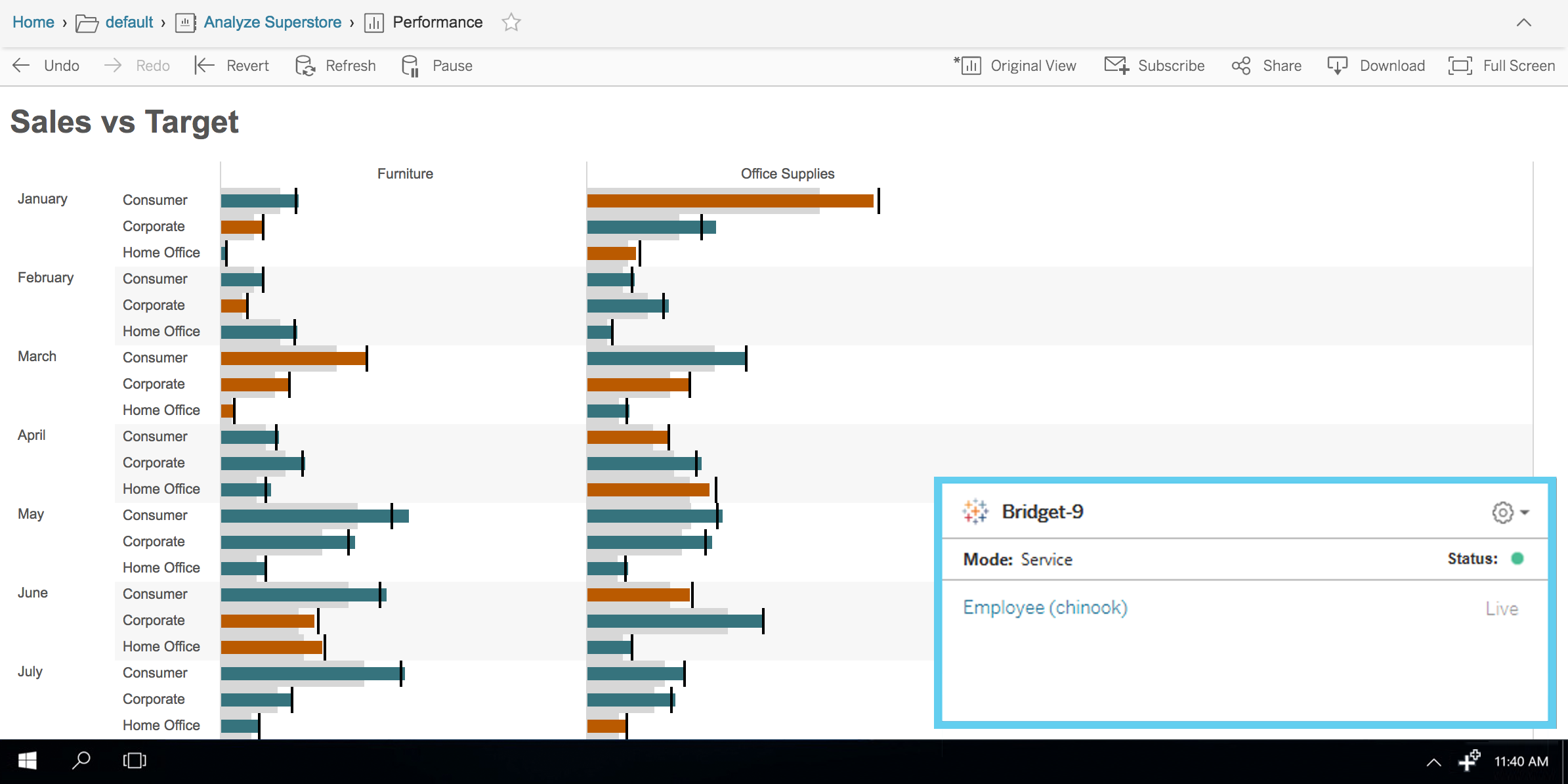 Picture of Tableau Bridge tools.