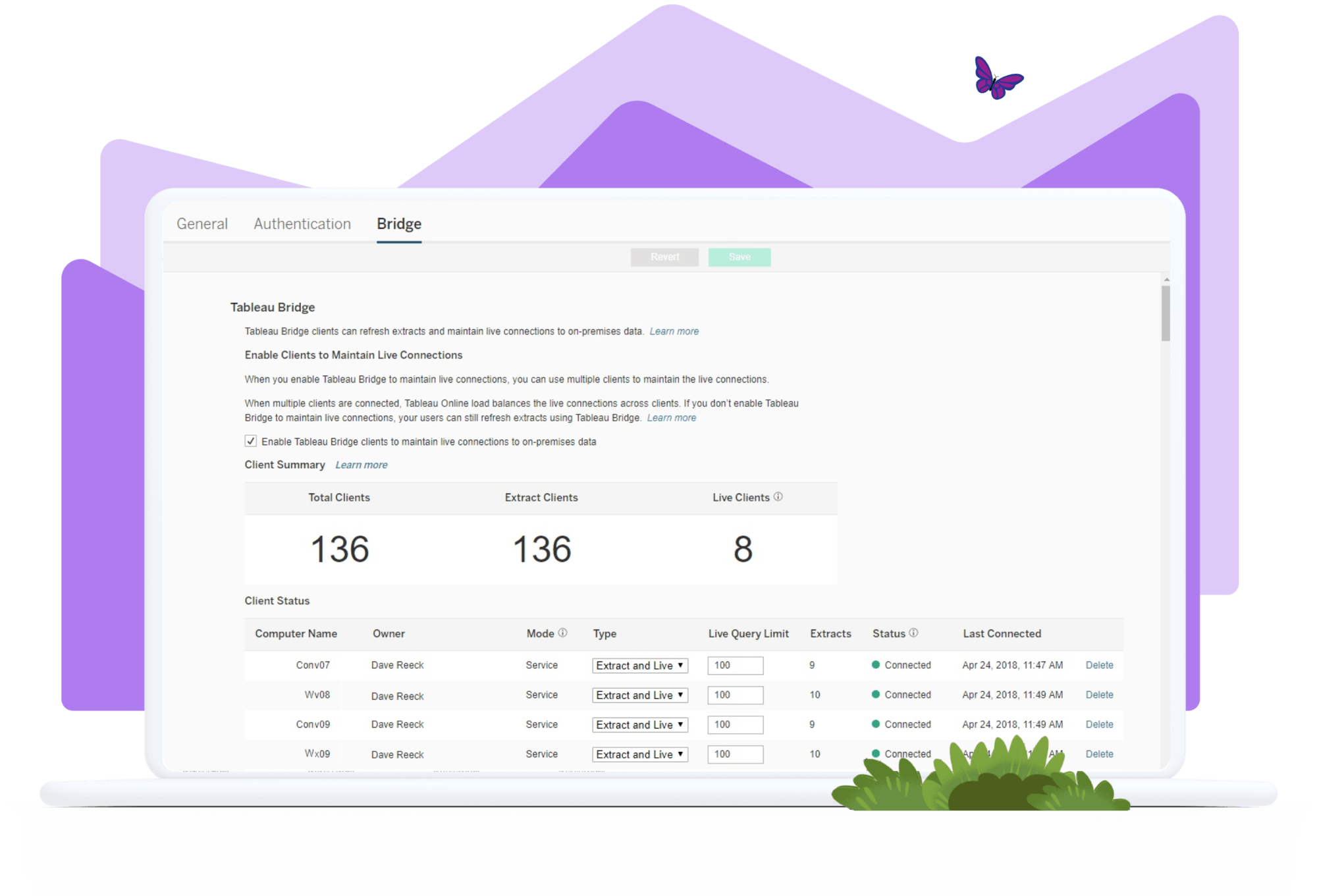 Tableau Bridge in action