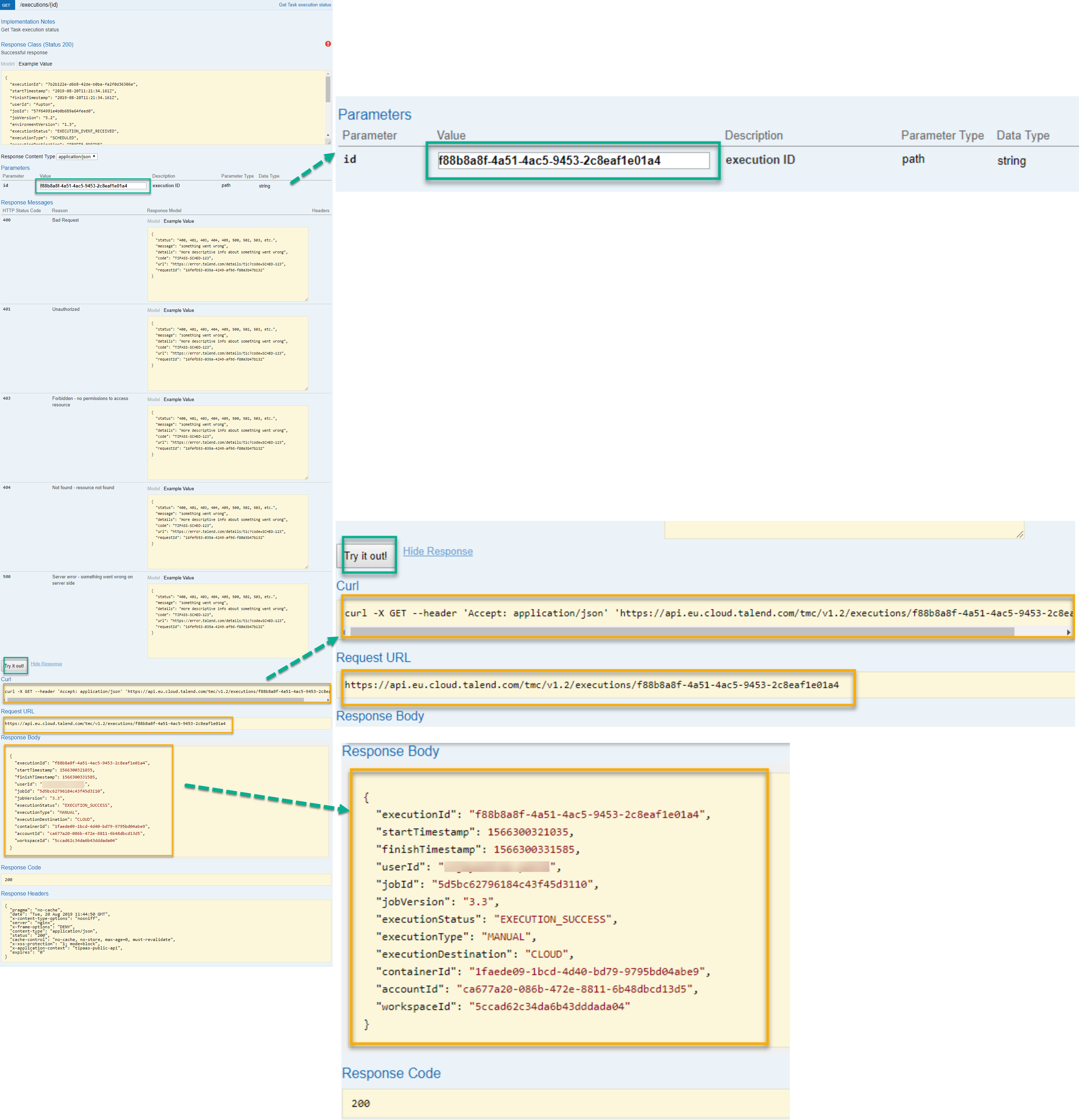 Talend Data Console in action
