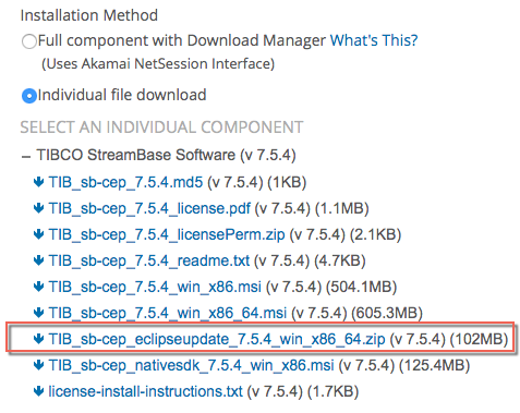 Picture of TIBCO Streambase tools.
