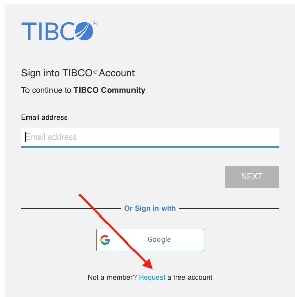 Picture of Tibco Community Edition tools.