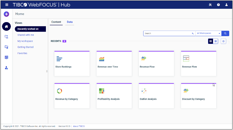 Tibco Webfocus in action