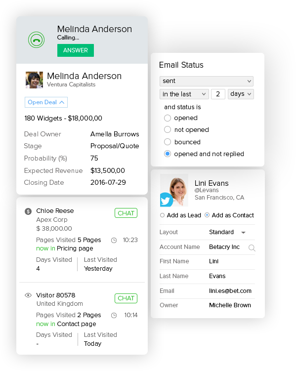 Picture of Zoho CRM Plus tools.