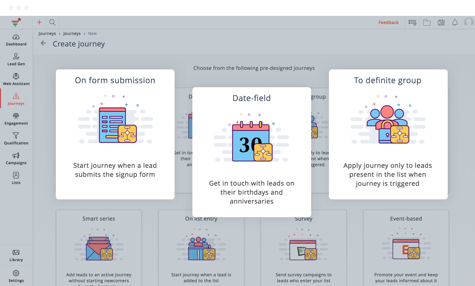 Picture of Zoho Marketing Automation tools.